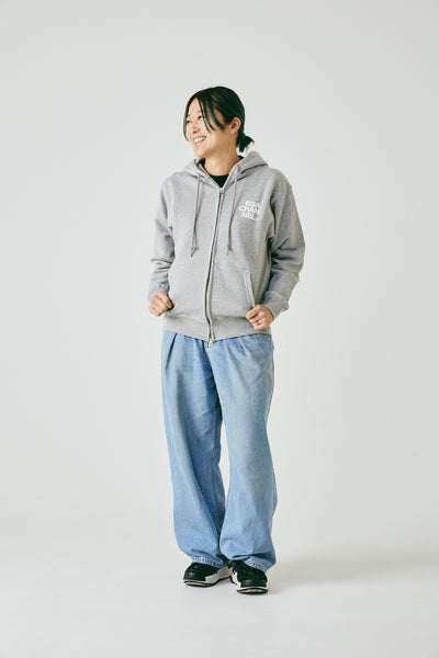 GAPPE ジップアップパーカー グレー