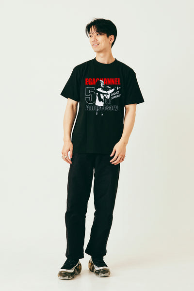 5th Anniversary EGA-CHANNEL Tシャツ 黒