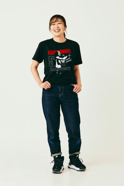 5th Anniversary EGA-CHANNEL Tシャツ 黒