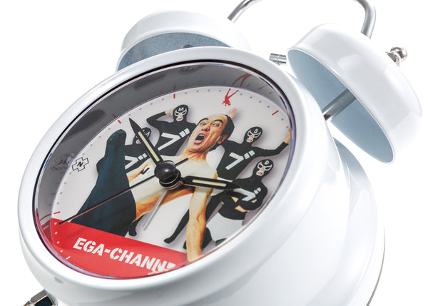 エガちゃんねる目覚まし時計 白