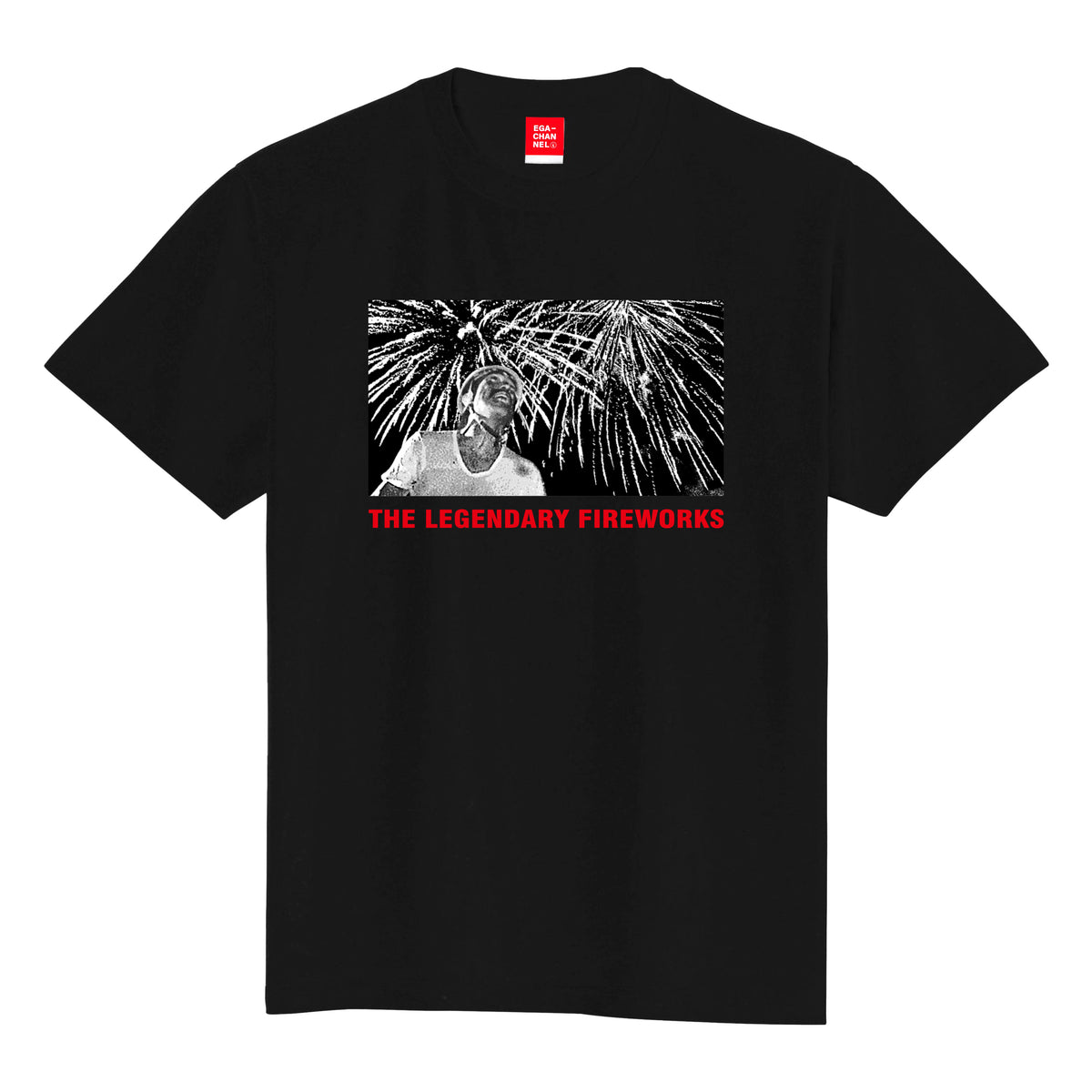 エモーショナル ストーリー Vol.1 伝説の花火Tシャツ 黒 – エガ