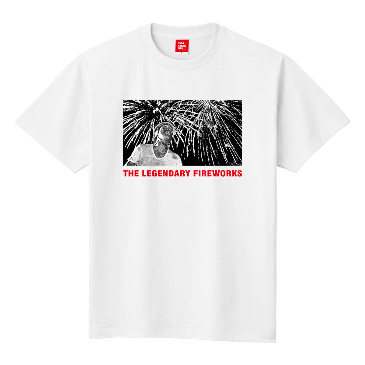 エモーショナル ストーリー Vol.1 伝説の花火Tシャツ 白 – エガ