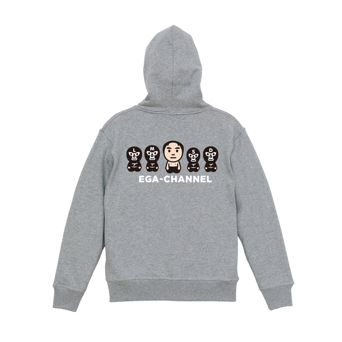 [新品未開封 Lサイズ] エガちゃんねる ブリーフ団 パーカー グレー 江頭 新品未開封 Lサイズ] エガちゃんねる ブリーフ団 パーカー