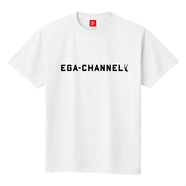 EGA-CHANNELロゴTシャツ 白