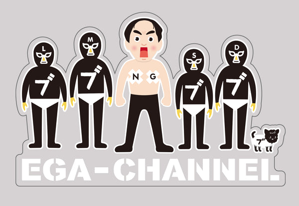 エガちゃんとブリーフ団 車用ステッカー