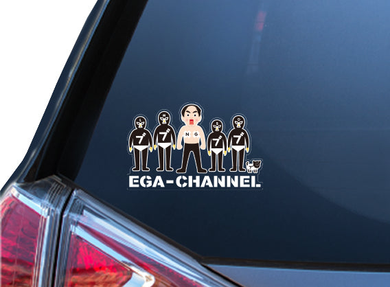 エガちゃんとブリーフ団 車用ステッカー