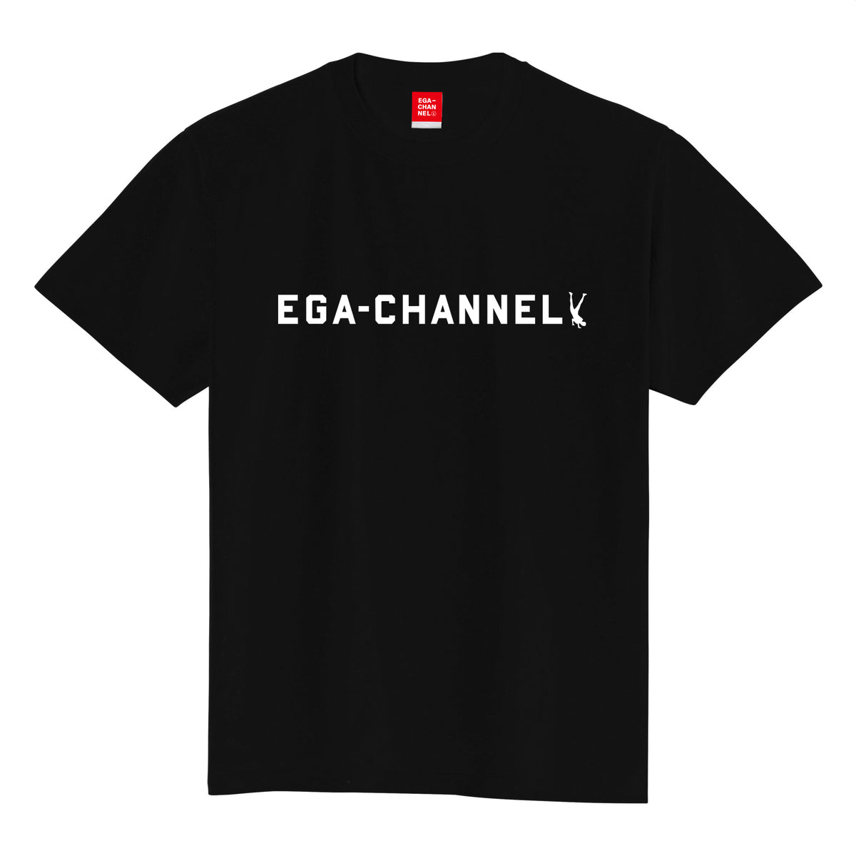 EGA-CHANNELロゴTシャツ　黒