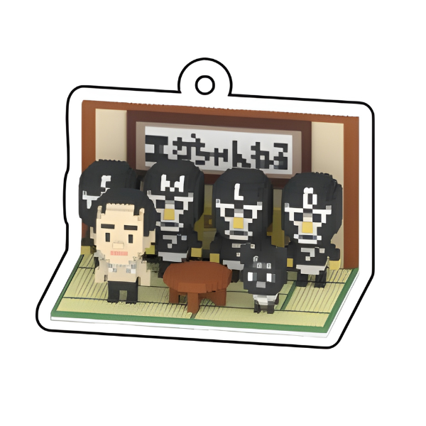 エガちゃんねるボクセルアクリルキーホルダー(全5種・ランダム) – エガ