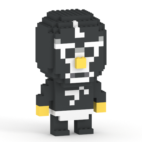 ブリーフ団(L) ミタクルブロックコラボフィギュア