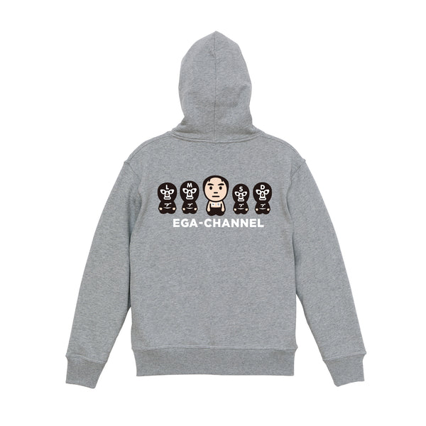 NGジップアップパーカー　グレー