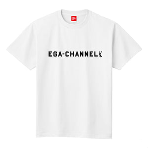 EGA-CHANNELロゴTシャツ　白