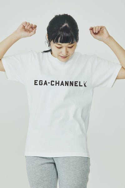 EGA-CHANNELロゴTシャツ　白